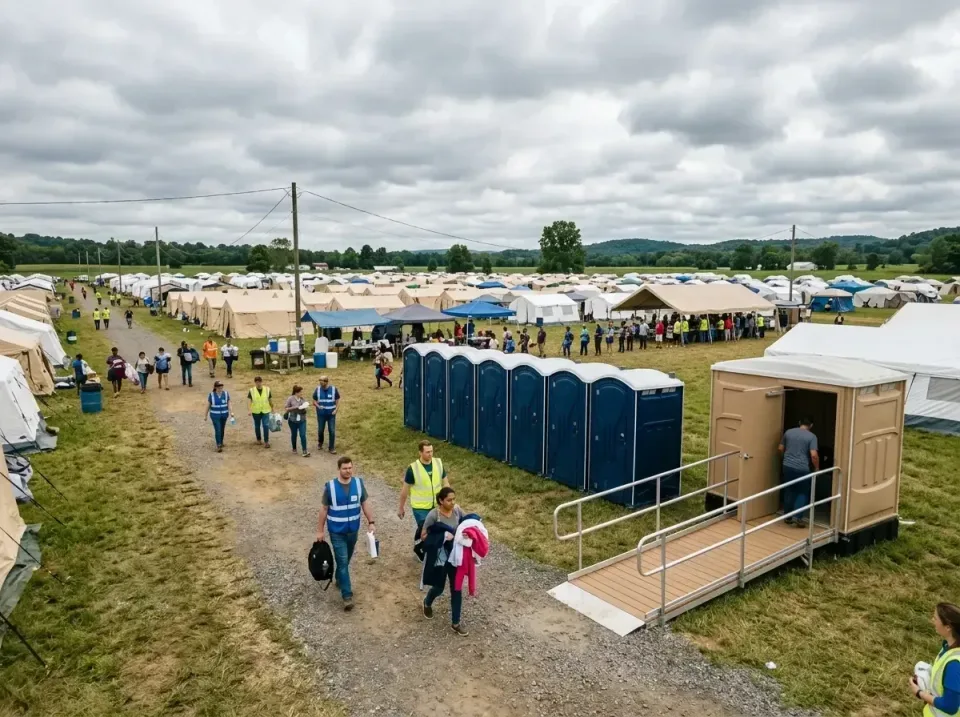 disaster-relief-camp-restrooms-010 — frequently asked questions, Dumpster & Portable Bathrooms Rental in Oak View, CA